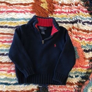 Polo quarter zip sweater